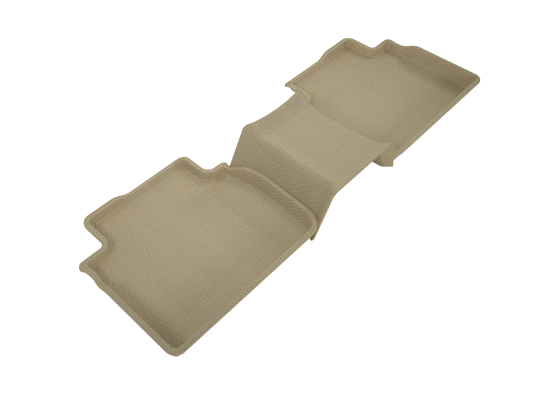 Toyota Camry Floor Mat - Rear - 3D MAXpider - Kagu - Tan - `18-`20